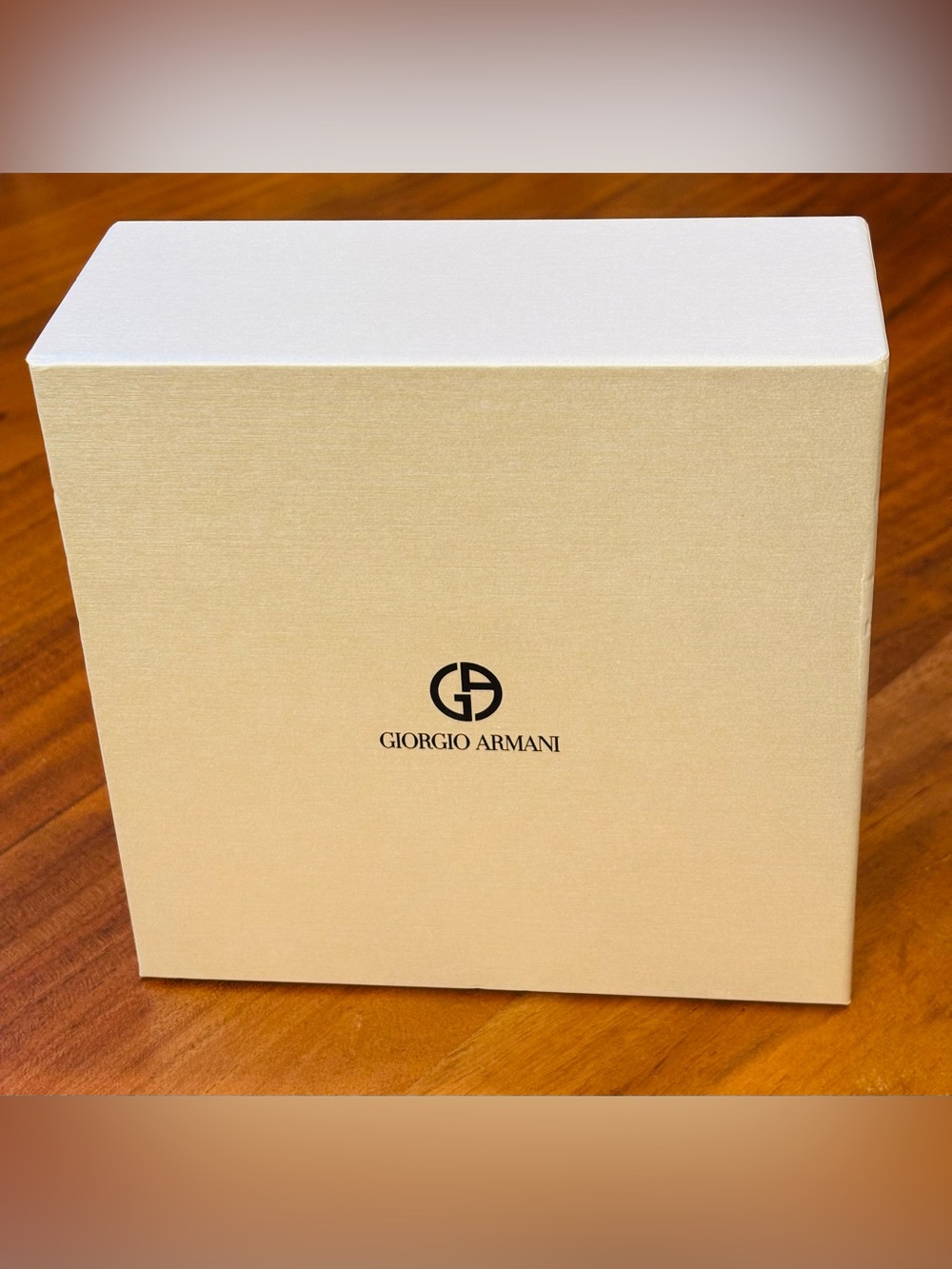 Giorgio Armani empty box 6.25” x 6.25” x 2.75”